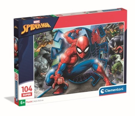 CLEMENTONI dėlionė Marvel Žmogus-voras, 104 det., 25044 