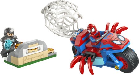 11206 LEGO® ǀ Marvel Spidey And His Amazing Friends Voriukas ant motociklo prieš Ragano 