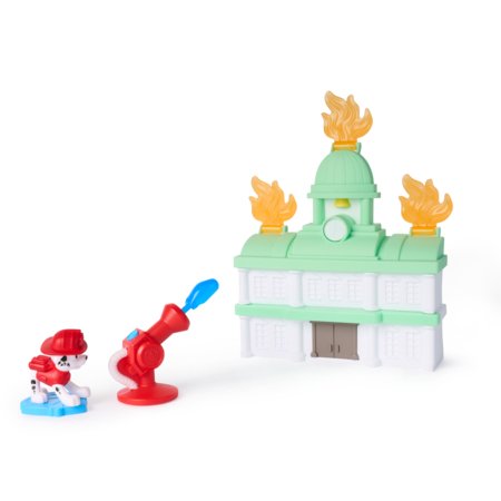 PAW PATROL mini žaidimų rinkinys Chase Adventure Tower / Marshall Fire Rescue, asort., 6075209 