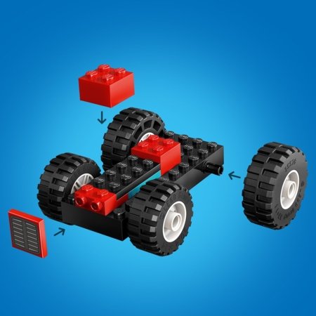 60461 LEGO® City Great Vehicles Raudonas ūkio traktorius su priekaba ir avimi 