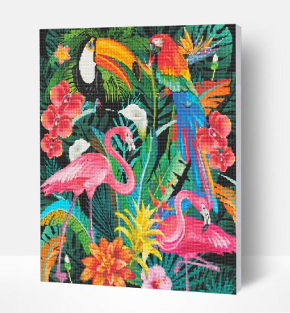 SPLAT PLANET deimantinė delionė tropikai 30x40 cm, SP45614 SP45614