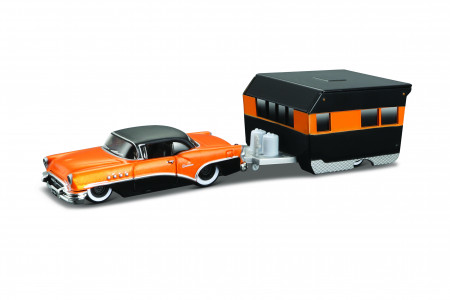 MAISTO DIE CAST 1941 automobilis su kelionine priekaba Tow and Go 1:64 asort, 15368 15368