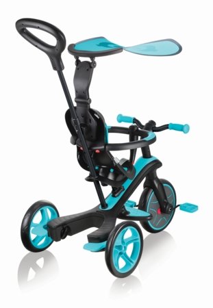 GLOBBER triratukas Trike Explorer 4in1, melsvai žalias, 632-105 632-105