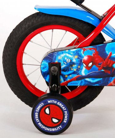 VOLARE Spiderman dviratis 12" raudonos ir mėlynos sp., 21254-CH-NL 21254-CH-NL