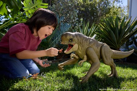 JURASSIC WORLD SUPER COLOSSAL interaktyvus dinozauras D. rex, JKG95 