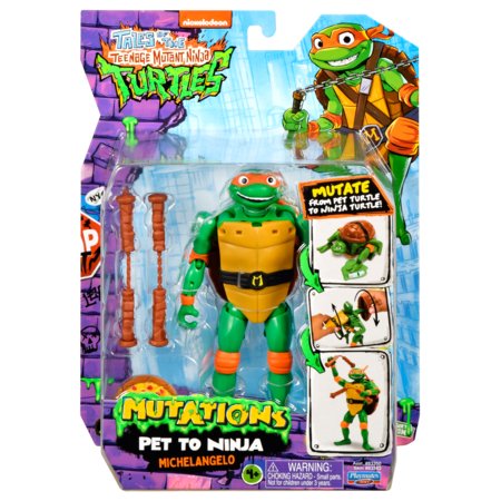 TMNT figūrėlė MUTATIONS PET TO NINJA MICHELANGELO, 83363 