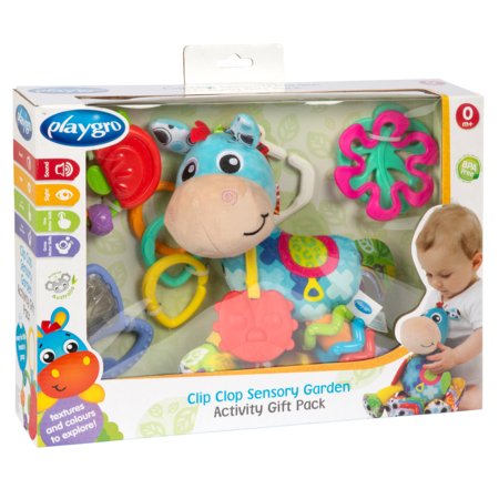 PLAYGRO veiklos žaislų rinkinys Clip Clop Sensory Garden Activity, 0188178 