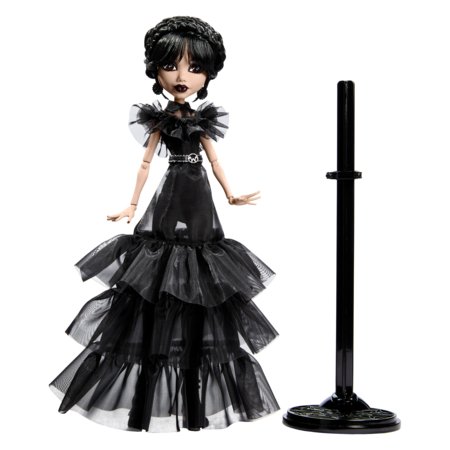 MONSTER HIGH X WEDNESDAY lėlė Trečiadienė juoda suknele, HXJ03 