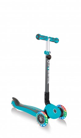 GLOBBER paspirtukas Go Up Deluxe Lights, žalsvai mėlynas, 646-105 646-105