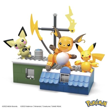 MEGA CONSTRUX POKEMON konstruktorius Pikachu evoliucija, HKT23 HKT23