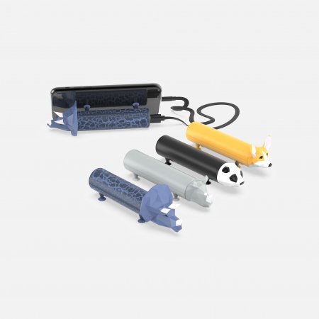 MOB DESIGN išorinė baterija 4800 mAh Power Pets Corgi, PP-CORG-01 PP-CORG-01