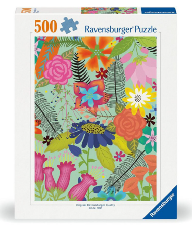 RAVENSBURGER dėlionė Gėlių džiunglės, 500 det., 12001382 