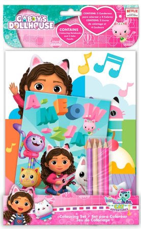 GABBY'S DOLLHOUSE spalvinimo rinkinys,GD00033 