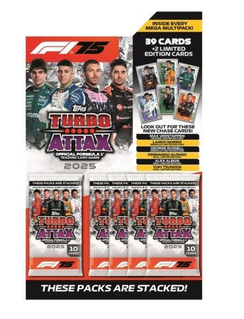 TOPPS kortelės Formula 1 2025 Turbo Attax Mega Multipack, 076327 