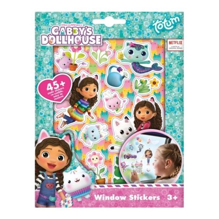 TOTUM GABBY'S DOLLHOUSE langų lipdukai, 420427 