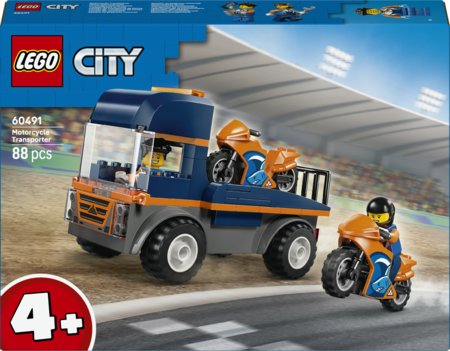 60491 LEGO® City motociklų transporteris 