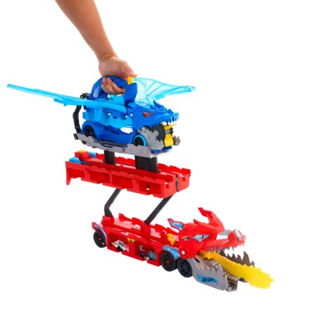 HOT WHEELS City transporteris – Dvigubas drakonas, JBM72 