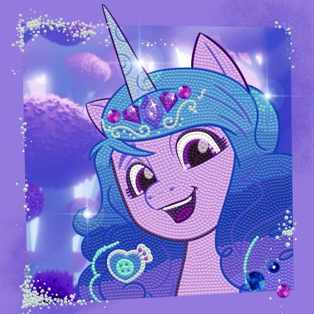 DIAMOND DOTS kūrybinis rinkinys piešimas deimantais My Little Pony Izzy Moonbow, 3406 deimantai, DBX.091 DBX.091