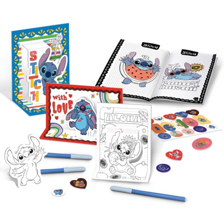 STITCH spalvinimo ir piešimo rinkinys kuprinėje, 110674 