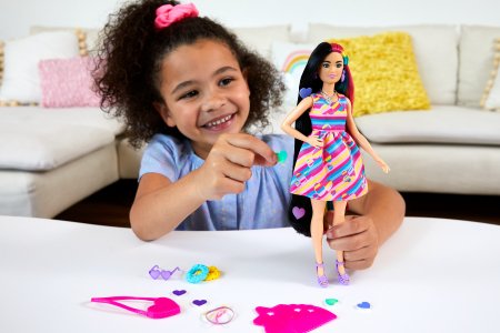 BARBIE Totaly Hair lėlė azijietė, HCM90 HCM90