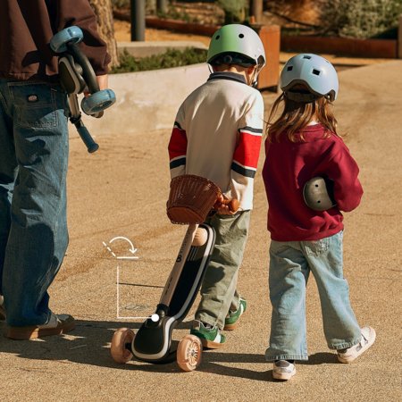 KINDERKRAFT triratis LED paspirtukas su sėdyne 2 in 1, RAKET UP, mėlynas, KRRAUP00BLU0000 