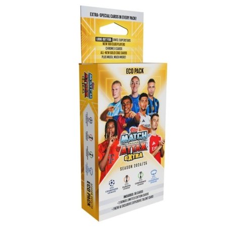TOPPS kortelės UEFA Champions League 2025 Match Attax Extra Eco pack, 5053307074644 