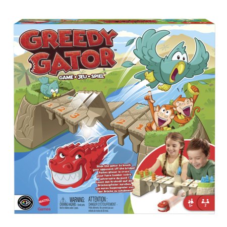 MATTEL GAMES stalo žaidimas Greedy Gator, HRC09 HRC09