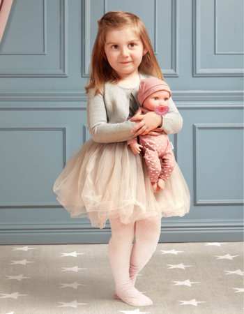 LULLABABY lėlė kūdikis su rožine pižama, LBY7216Z 