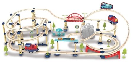TRACK traukinio rinkinys su garsu 146vnt., HW23016300 