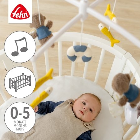 BABYFEHN Otter Theo muzikinė karuselė Ūdra, 47059 