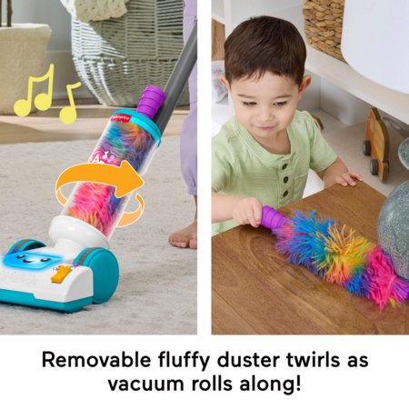 FISHER-PRICE LAUGH AND LEARN 2 in 1 žaislinis dulkių siurblys, JMM33 
