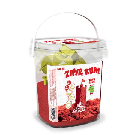 RED CASTLE modeliavimo smėlis, raudonas 500 gr, ZKG500-205 