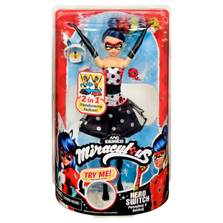 MIRACULOUS lėlė Hero Switch Penny Bug  & Bee Bug, 50417 
