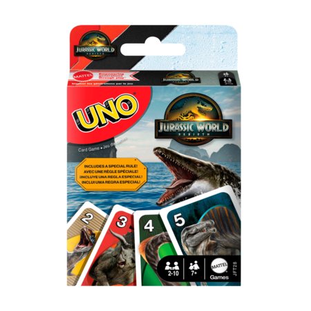 MATTEL GAMES UNO kortos Jurassic World 4, JFT28 