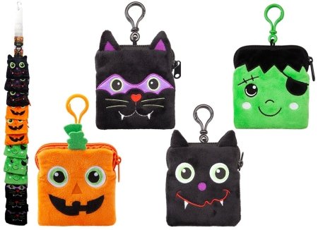 Halloween pliušinė piniginė asort., 977222 