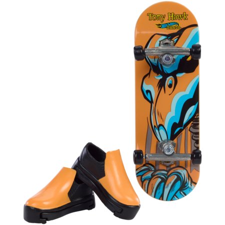 HOT WHEELS pirštų riedlentė su neoninėmis kaukolėmis ikvėptos Tony Hawk asort., HPG21 
