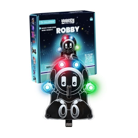 CIRCUITMESS Wacky Robot mokomasis STEM rinkinys Robby, CM-SA-ROBBY 