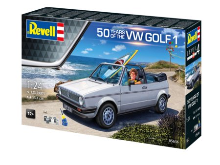 REVELL modelis 50 Years of the VW Golf 1, 05636 