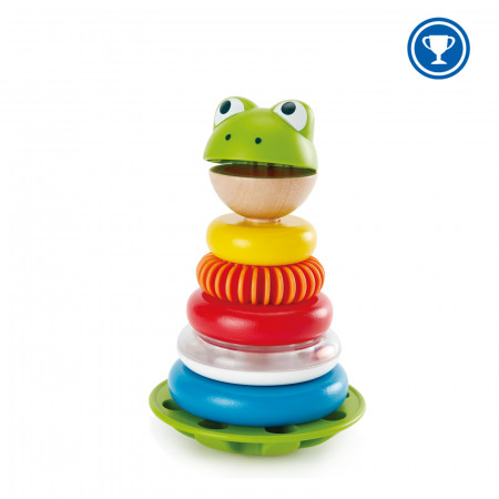 HAPE Lavinamasis žaislas piramidė Ponas Varlius, E0457 E0457