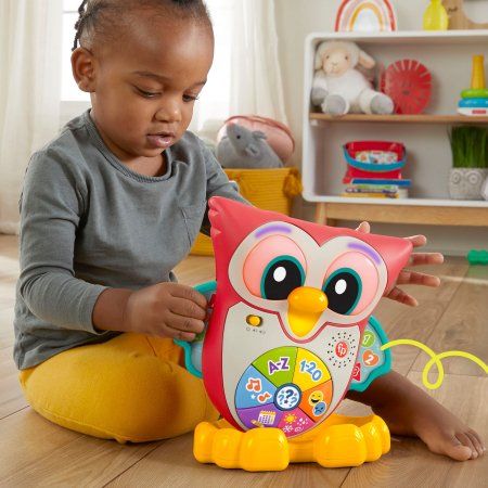 FISHER PRICE muzikinis,interaktyvus  pelėdžiukas Pupū, lietuviškai įgarsintas, HNK87 HNK87