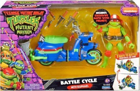 TMNT motociklas su figūrėle Raphael, 84306 83432