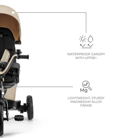 KINDERCRAFT triratukas  EASYTWIST, smėlinis, KREASY00BEG0000 