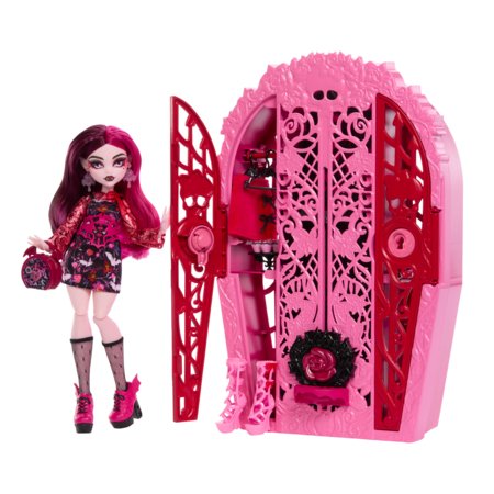 MONSTER HIGH Skulltimates siurprizų rinkinys Drakulaura, vidurnakčio sodo serija, HYT72 