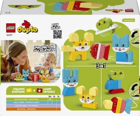 10477 LEGO® DUPLO® mano pirmieji „3 in 1“ kūrybiški gyvūnėliai 