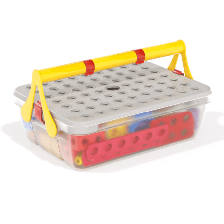 QUERCETTI Tecno Jumbo Toolbox veržlių ir varžtų konstravimo rinkinys 84vnt, 6150 