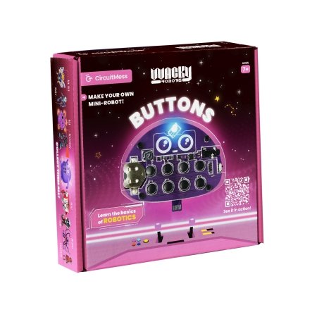 CIRCUITMESS Wacky Robot mokomasis STEM rinkinys Buttons, CM-SA-BUTTONS 