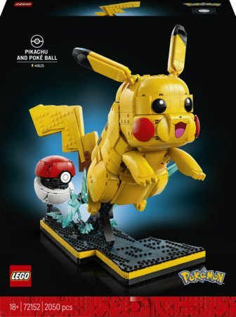 72152 LEGO® Pokémon™ Pikačiu ir Poke kamuolys 