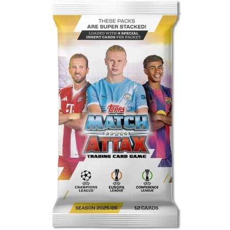 TOPPS kortelės 2026 Match Attax Packets, 76891 