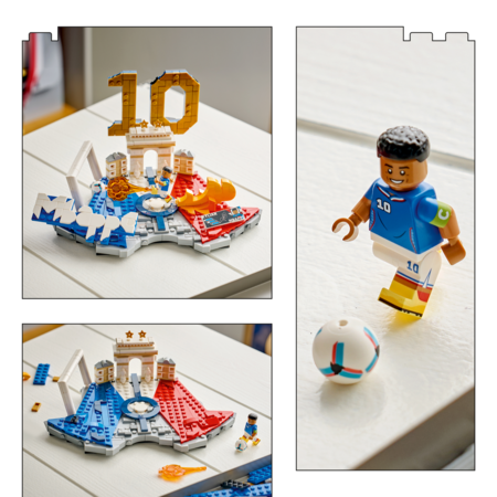 43013 LEGO® Editions Kylian Mbappé – svarbiausi futbolo įvykiai 