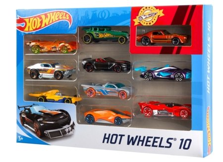 HOT WHEELS dešimties automodelių rinkinys, 54886 